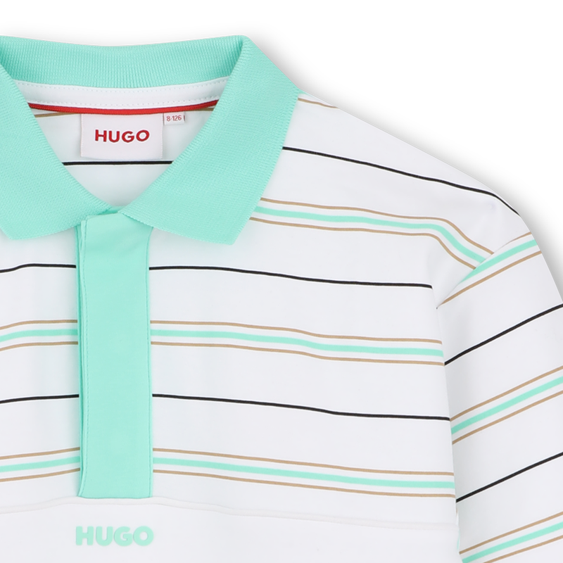 KURZ&Auml;RMELIGES POLOSHIRT HUGO 
                        BOY