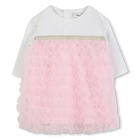 Formelles Kleid aus Baumwolle KARL LAGERFELD KIDS 
                    GIRL