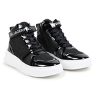 High-Top-Sneaker aus Leder KARL LAGERFELD KIDS 
                    GIRL