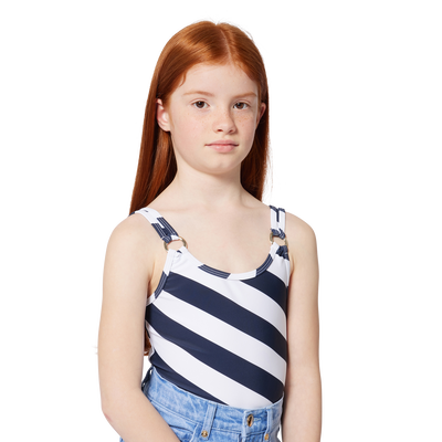 Gestreifter Badeanzug MICHAEL KORS GIRL