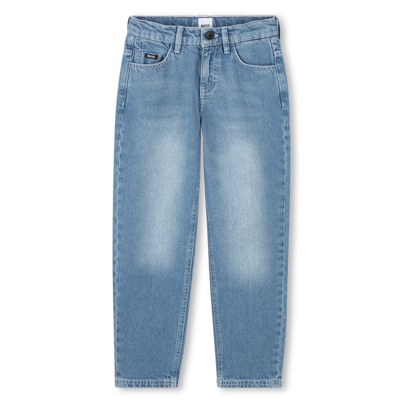 Weite 5-Pocket-Baumwolljeans BOSS 
                        BOY