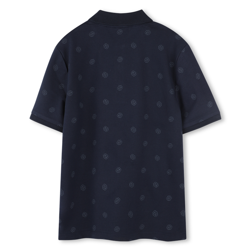 Gerades Poloshirt mit Print BOSS 
                        BOY