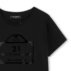 Bedrucktes T-Shirt KARL LAGERFELD KIDS 
                    M&Auml;DCHEN