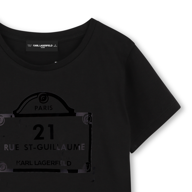 Bedrucktes T-Shirt KARL LAGERFELD KIDS 
                        GIRL