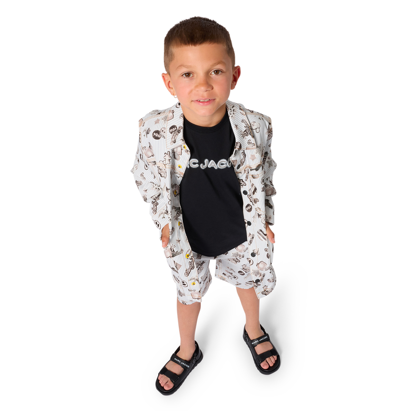 GESTREIFTE UND BEDRUCKTE JACKE MARC JACOBS 
                        BOY