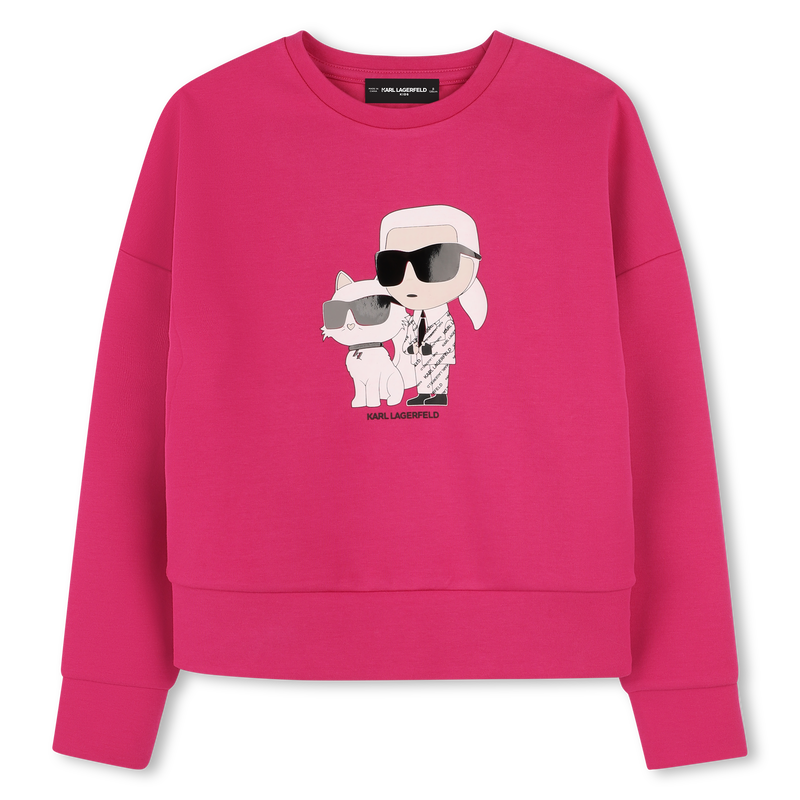Bedrucktes Sweatshirt KARL LAGERFELD KIDS 
                        GIRL