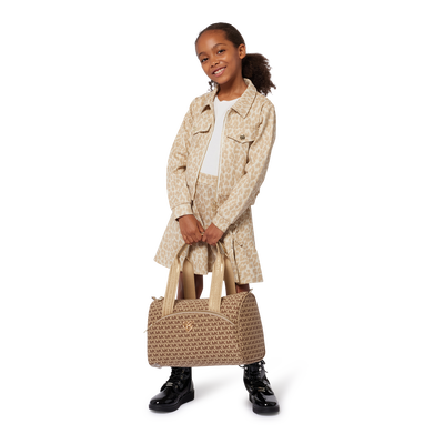 Langärmeliges Kleid mit Nieten MICHAEL KORS GIRL