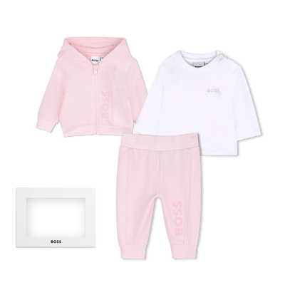 Hose, Cardigan und T-Shirt Set BOSS M&Auml;DCHEN