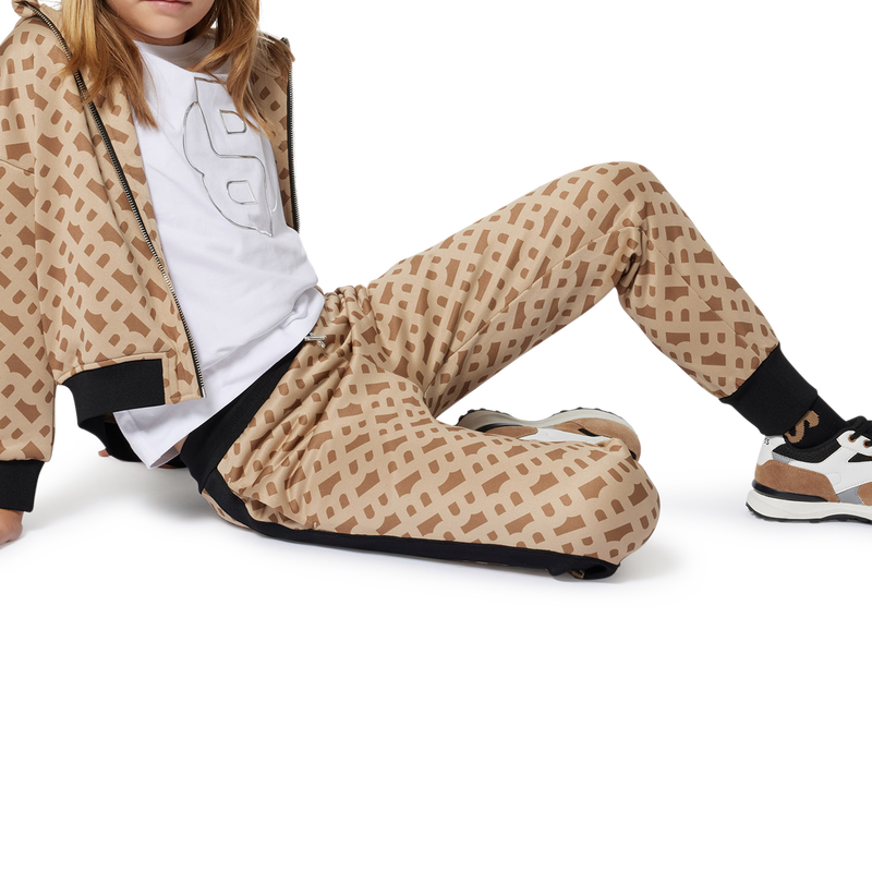 Kapuzen-Cardigan mit Jacquard BOSS 
                        GIRL