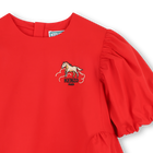Kleid mit ballon&auml;rmeln KENZO KIDS 
                    GIRL