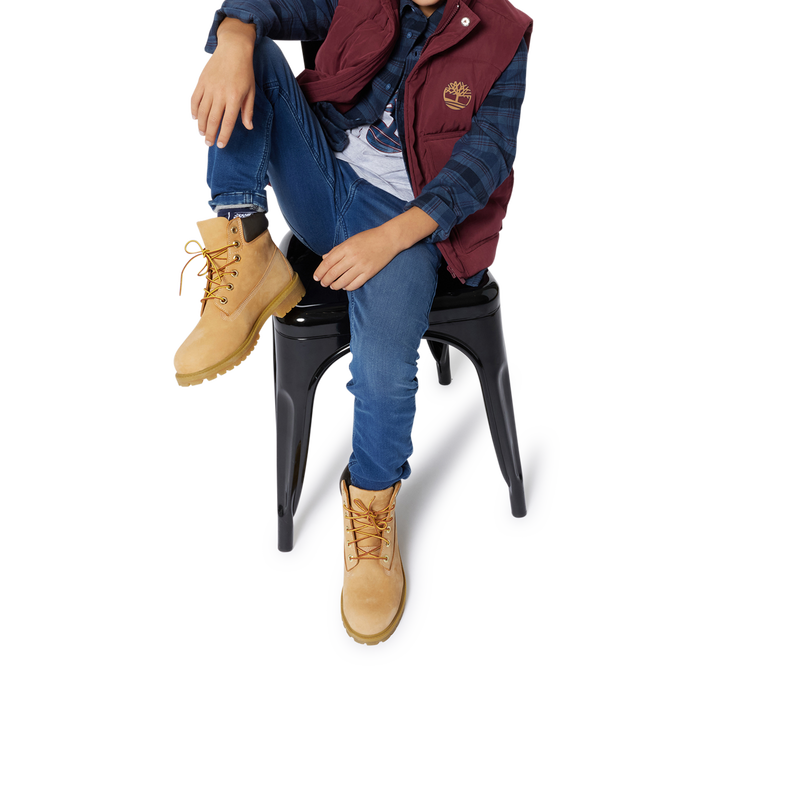 Kariertes Baumwoll-Overshirt TIMBERLAND 
                        BOY