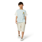 Einfarbige Baumwoll-Bermudas KENZO KIDS 
                    BOY