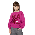 Lang&auml;rmeliges Sweatshirt KARL LAGERFELD KIDS 
                    GIRL