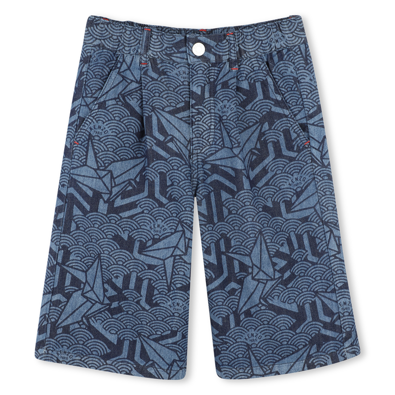Jeans-Bermudas mit Druck KENZO KIDS 
                        BOY