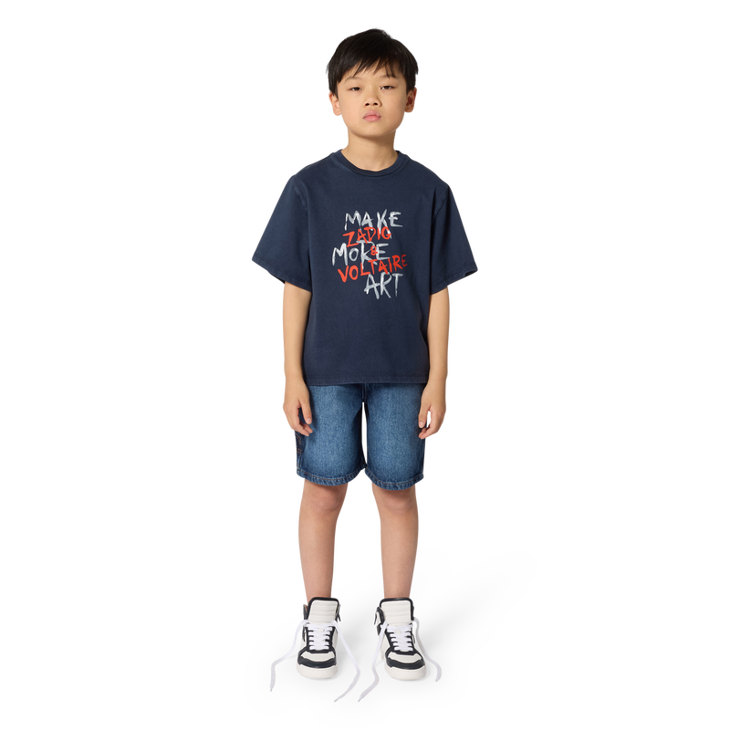 KURZ&Auml;RMELIGES T-SHIRT ZADIG & VOLTAIRE 
                        BOY