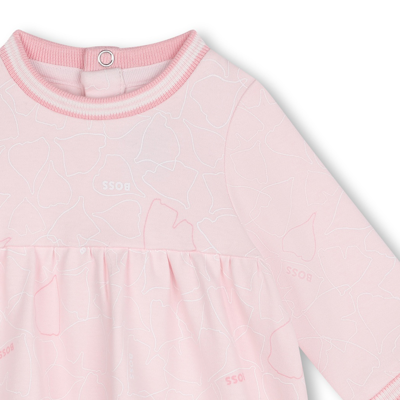 Kleid mit gestreiftem Rippbund BOSS 
                        GIRL