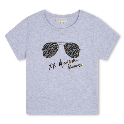 Kurzarm-T-Shirt aus Baumwolle MICHAEL KORS GIRL