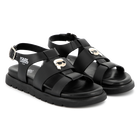 Leder-Sandalen mit Schnalle KARL LAGERFELD KIDS 
                    GIRL