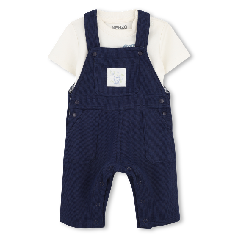SET AUS T-SHIRT UND OVERALL KENZO KIDS 
                        BOY