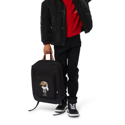 High-Top-Sneaker aus Leder KARL LAGERFELD KIDS BOY