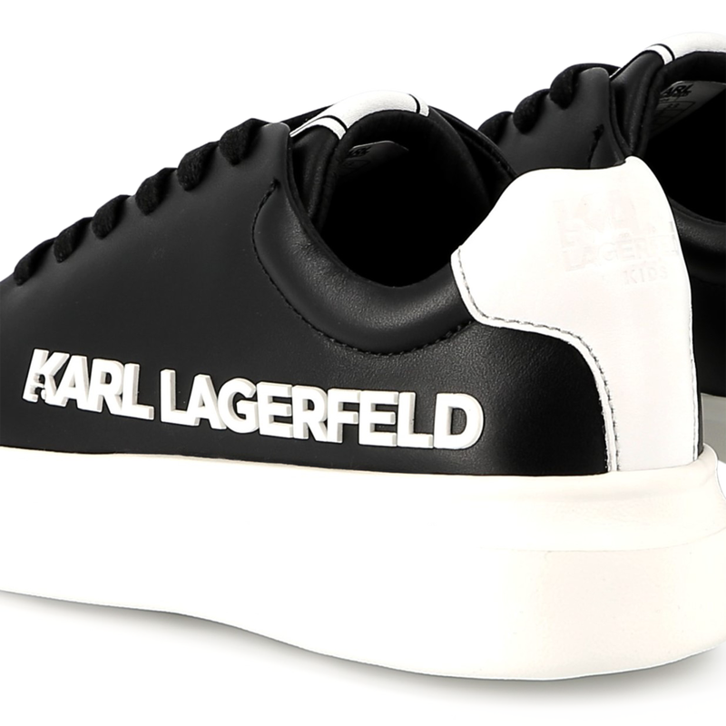 Schn&uuml;rsneakers aus Leder KARL LAGERFELD KIDS 
                        UNISEX