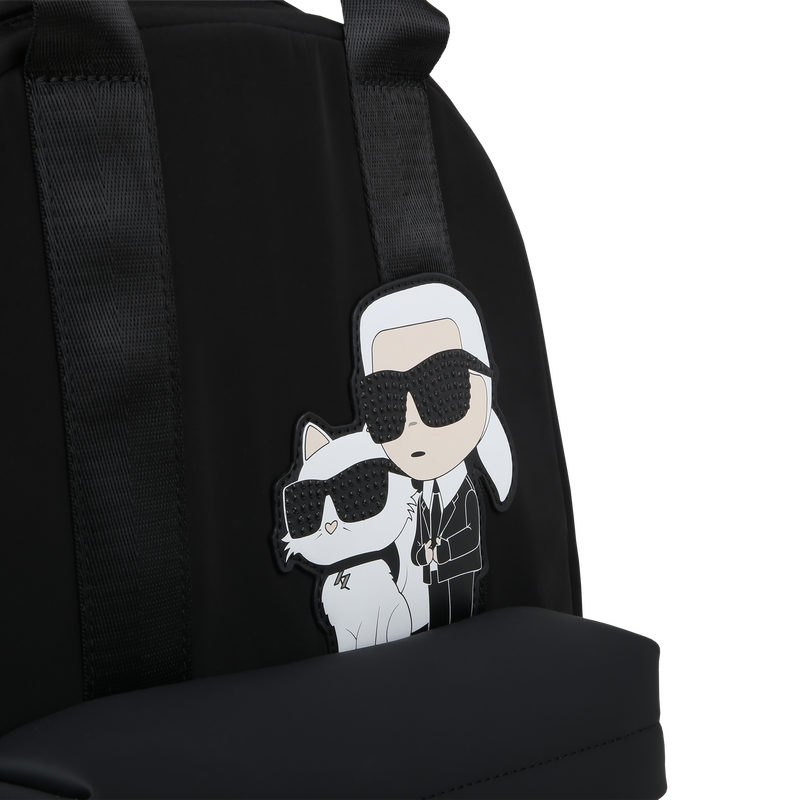 Rucksack mit Badge KARL LAGERFELD KIDS 
                        GIRL