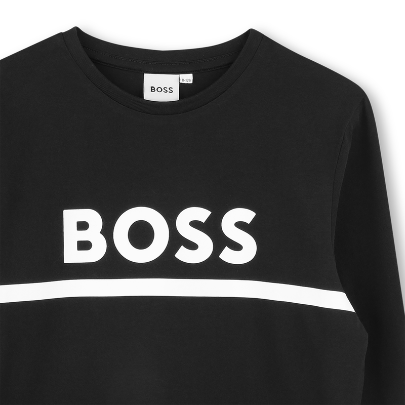 Lang&auml;rmeliges t-shirt BOSS 
                        BOY