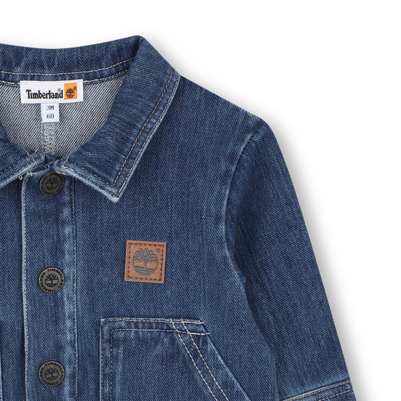Jumpsuit aus Stretch-Strick aus Denim TIMBERLAND 
                        BOY