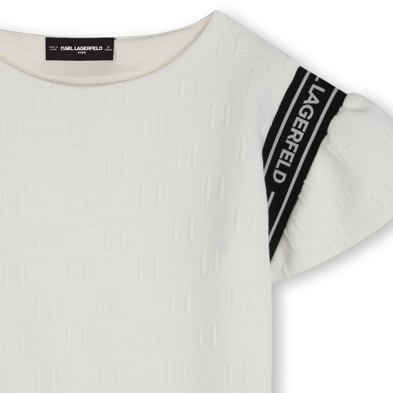 T-Shirt mit Volant-&Auml;rmeln KARL LAGERFELD KIDS 
                        GIRL