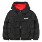 Gef&uuml;tterte Kapuzenwinterjacke HUGO 
                    GIRL