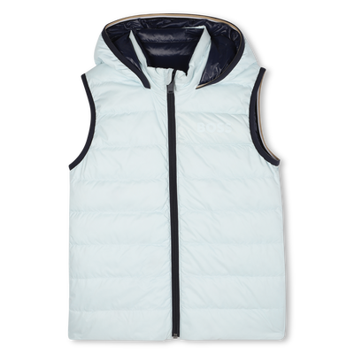 Daunenjacke mit Kapuze in Flann-Optik BOSS BOY