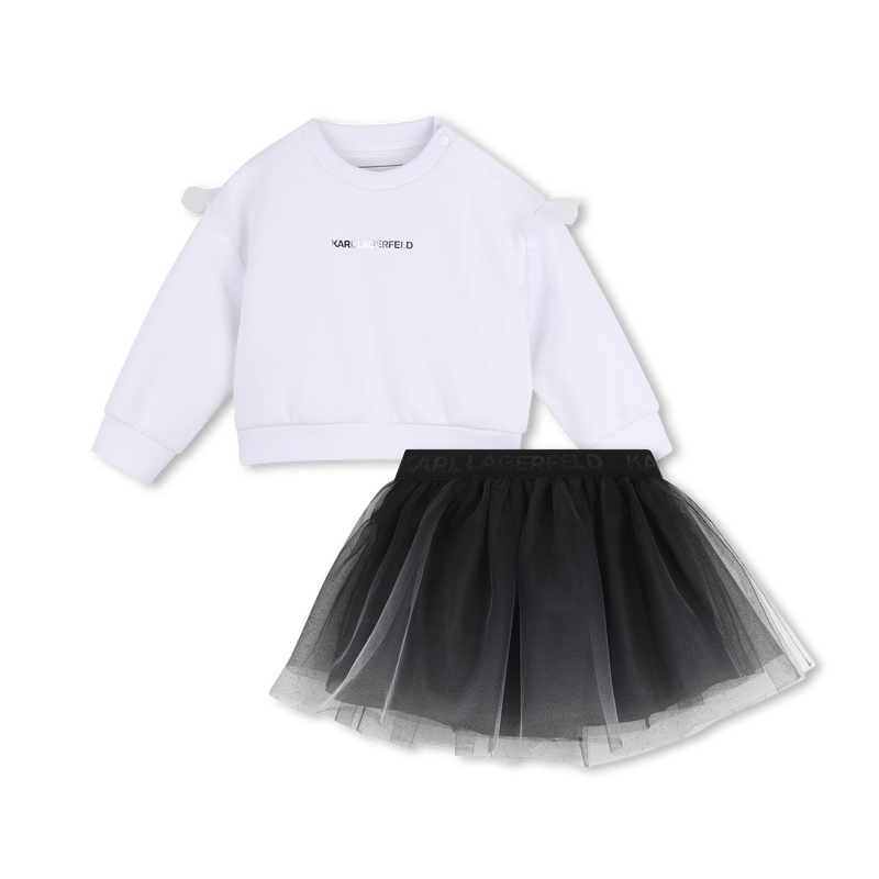 Sweat- und Rockset KARL LAGERFELD KIDS 
                        M&Auml;DCHEN