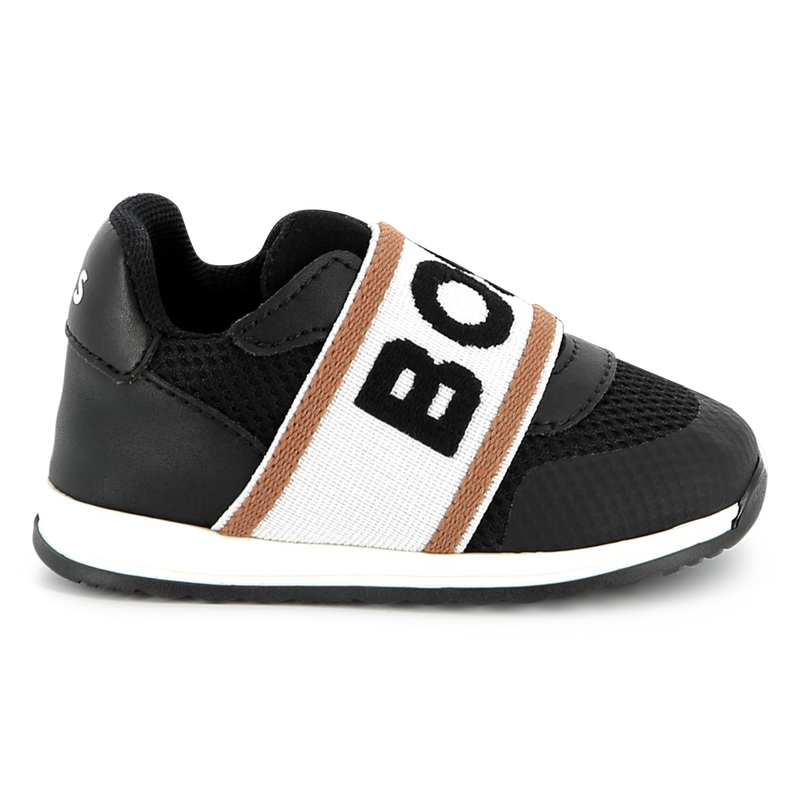 Ledersneaker mit Mesh BOSS 
                        BOY