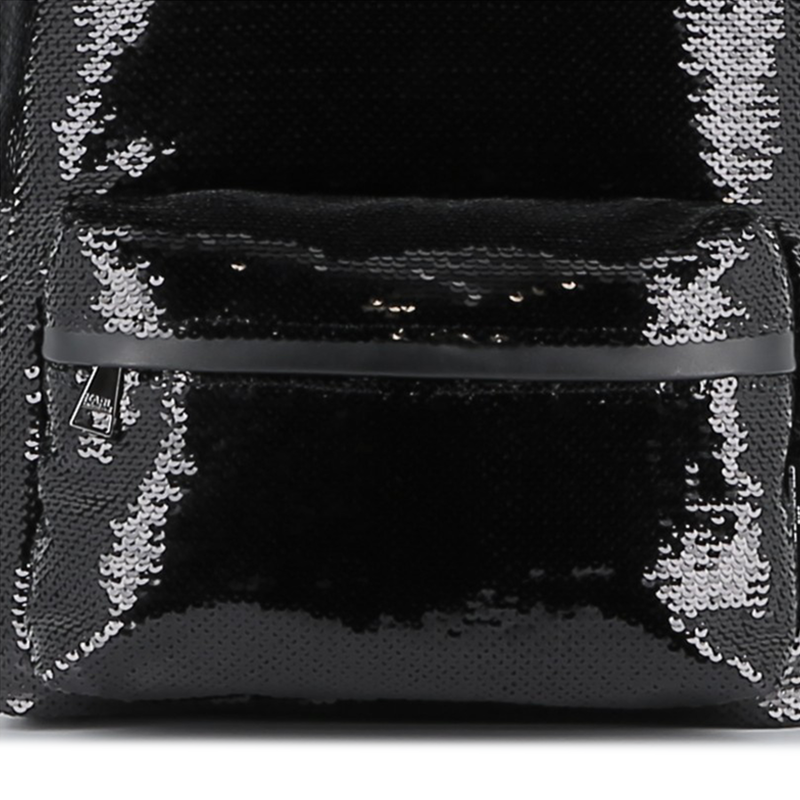 Rucksack mit gl&auml;nzenden Pailletten verziert KARL LAGERFELD KIDS 
                        GIRL