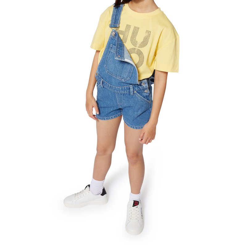 Kurze Jeans-Latzhose HUGO 
                        GIRL