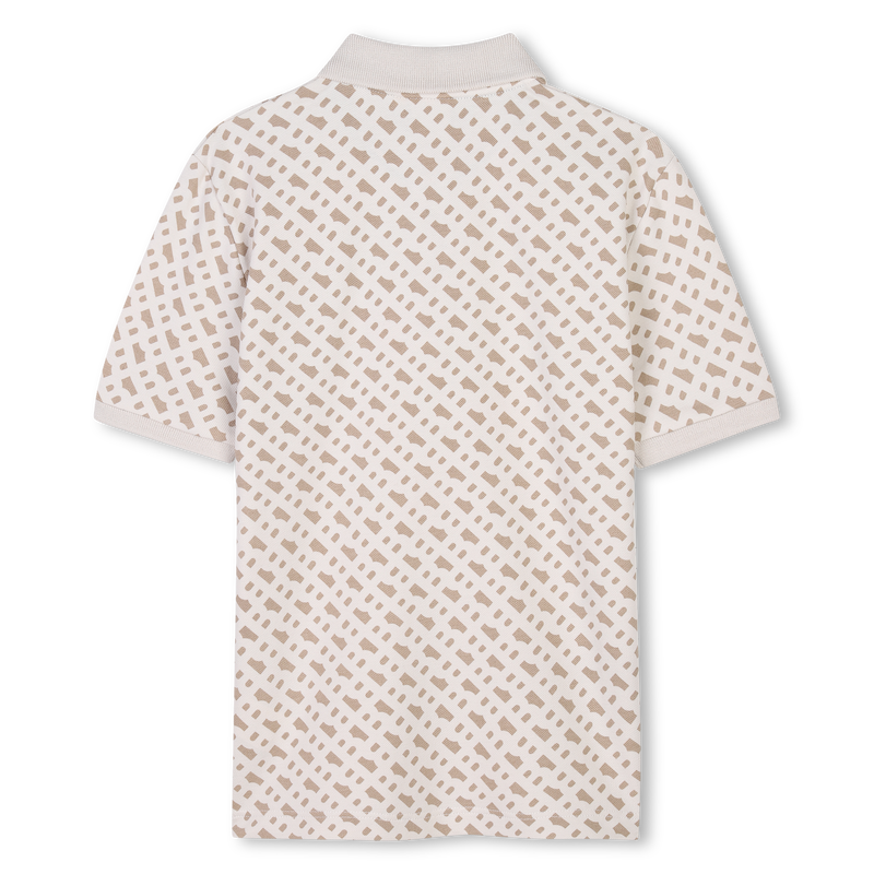 Gerades Poloshirt mit Print BOSS 
                        BOY