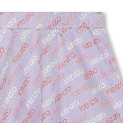 Ausgestellter Rock mit Logo KENZO KIDS GIRL