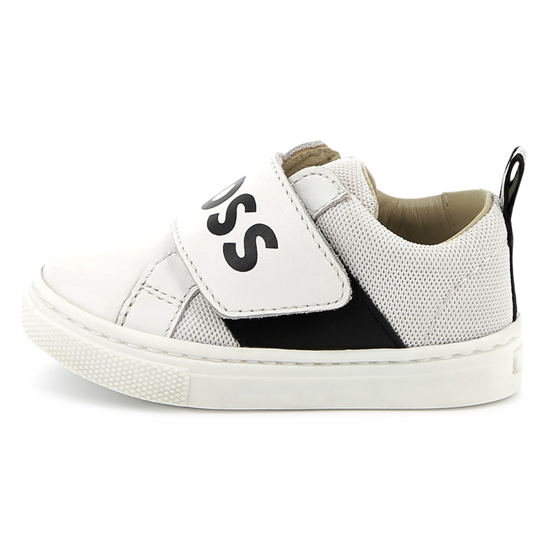 Ledersneaker mit Klettriemen BOSS 
                        BOY