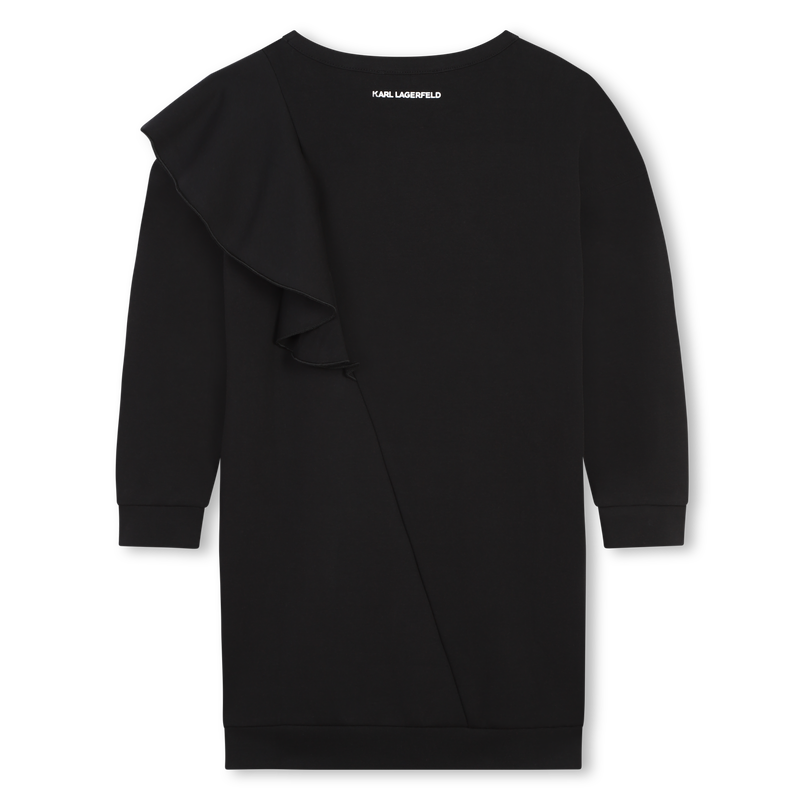 Gerades Kleid mit Volants KARL LAGERFELD KIDS 
                        GIRL