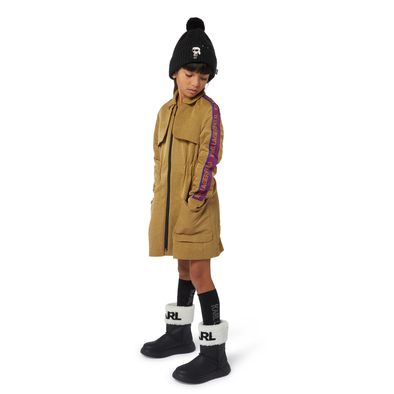 Lederstiefeletten mit Umschlag KARL LAGERFELD KIDS 
                        GIRL
