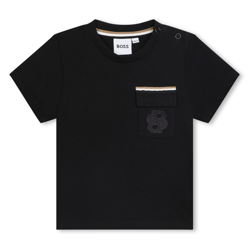 Baumwoll-T-Shirt mit Tasche BOSS 
                        BOY