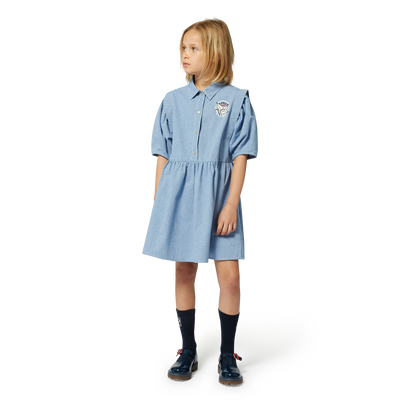 Hemdkleid aus Baumwolle KENZO KIDS GIRL