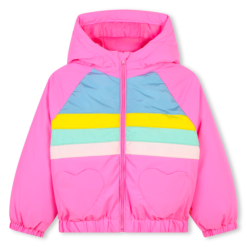 Mehrfarbige Kapuzensteppjacke BILLIEBLUSH 
                        GIRL