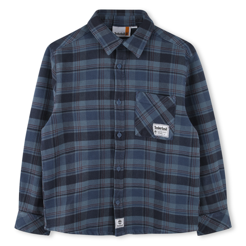 Kariertes Baumwoll-Overshirt TIMBERLAND 
                        BOY