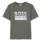 Kurz&auml;rmeliges t-shirt, OLIV, hi-res