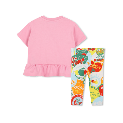 Set mit T-Shirt und Leggings KENZO KIDS GIRL