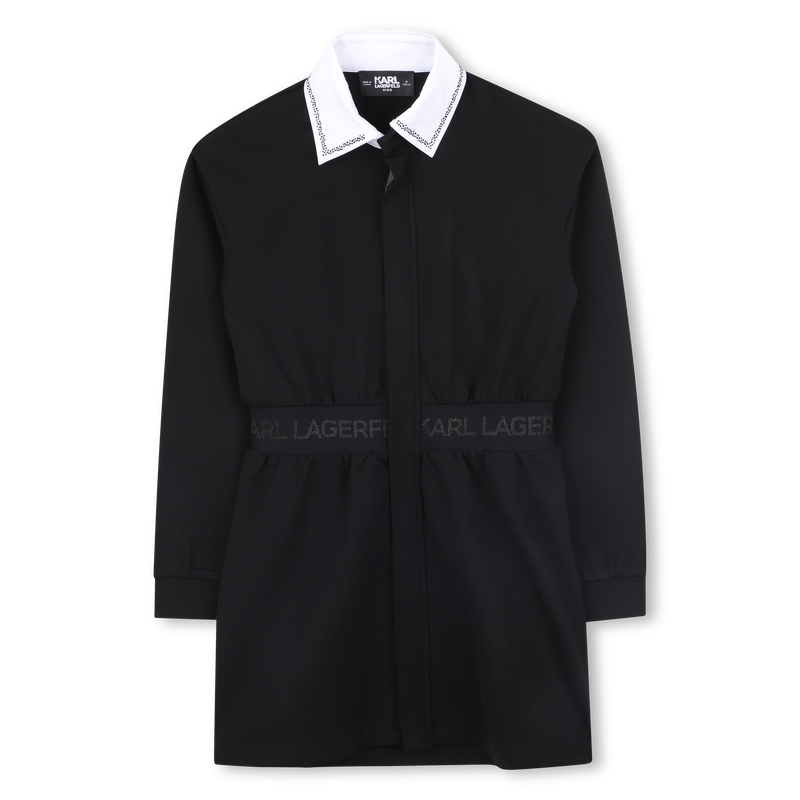 Lang&auml;rmeliges Kleid KARL LAGERFELD KIDS 
                        GIRL