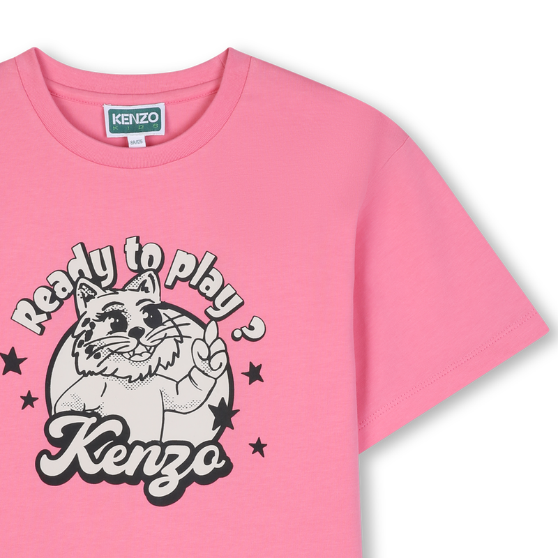 T-Shirt mit kurzen &Auml;rmeln KENZO KIDS 
                        GIRL