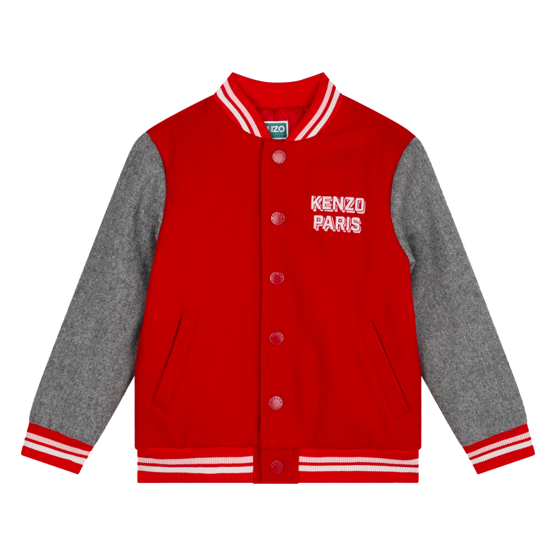 Wolljacke mit Stickerei KENZO KIDS 
                        GIRL