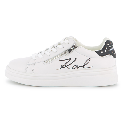 SNEAKERS AUS RINDSLEDER KARL LAGERFELD KIDS GIRL